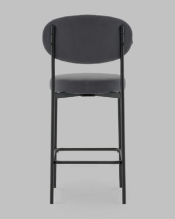 Стул Полубарный Бриф DD ПБ велюр темно-серый_4
