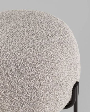 Пуф Флик new ткань букле серо-бежевый_4