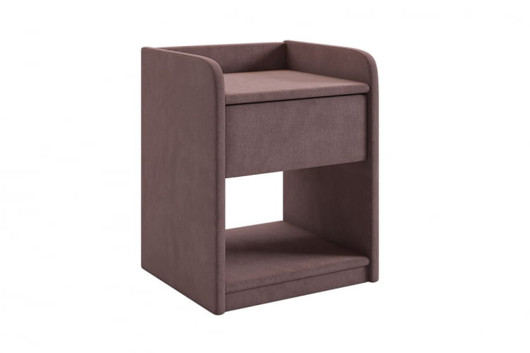 Тумба прикроватная Аманда 2 TM-003.2 пудра (велюр)_0