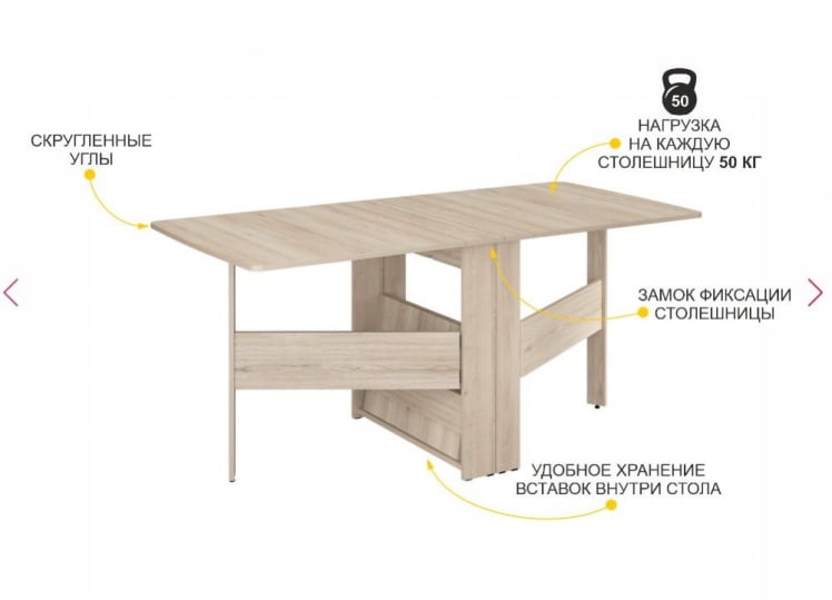 Стол-книжка Колибри-12.2 Кронберг_12