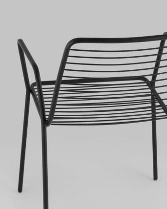 Стул Дели с подлокотниками металл черный_10