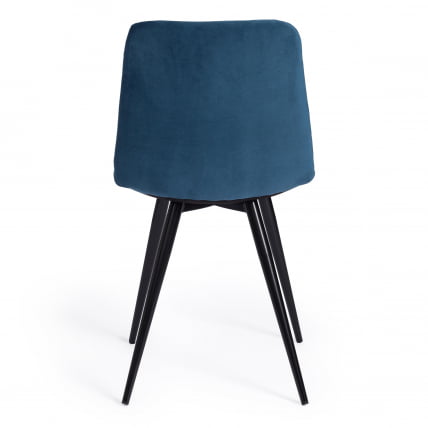 Стул CHILLY (mod. 7095) ткань/металл, 45x53х88 см, высота до сиденья 50 см, синий barkhat 29/черный_3