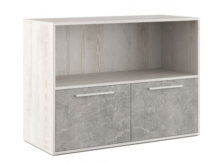 Шкаф низкий с горизонтальной нишей B-TONE BTN36154031 Сосна Бетон светлый_0