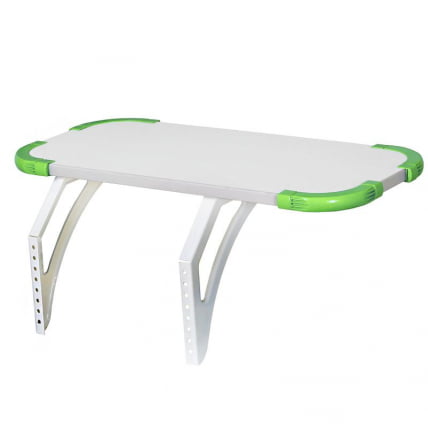 Полка навесная с проставкой Polka_bz 3/550 Белая Зеленая_0