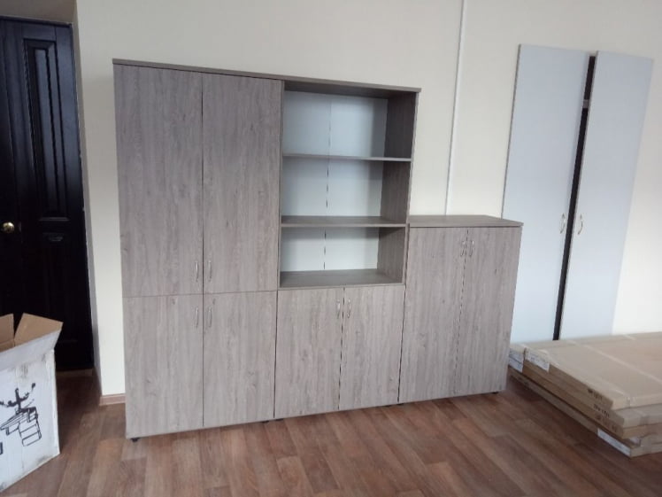 Шкаф высокий полуоткрытый Twin 16.16.141 Дуб Верцаска_3