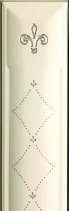 Шкаф торцевой закрытый с колоннами лев/прав Милана 23.16 Сосна Астрид/Ваниль_3