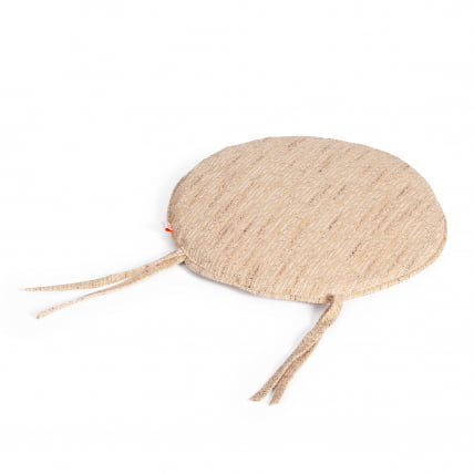 Террасовый комплект ПЕЛАНГИ (стол со стеклом + 2 кресла) / с подушками / ротанг, кресло 65х65х77см, стол диаметр 64х61см, Хоней (мед) / PELANGI Honey_6