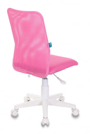 Кресло детское Бюрократ KD-9 (пластик белый) Розовый_3
