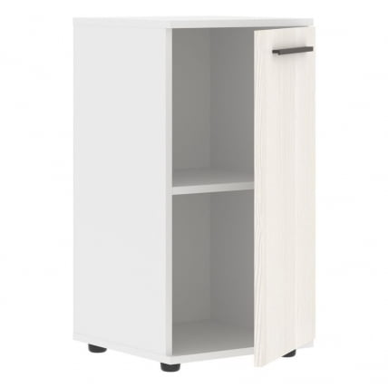 Шкаф колонка с глухой малой дверью EDIS ELCS 42.1 Ясень Траун Мокко Белый_1