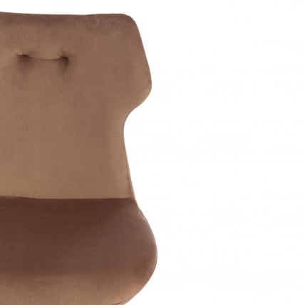 Стул ROBOCOP (mod. DC0128) вельвет/металл, 57 х 46 х 85 см , коричневый (HLR11)/черный_5