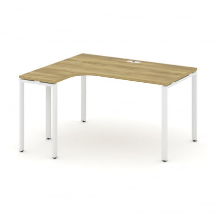 Стол эргономичный левый CONCEPT CN.SA-001(L) Дуб Винченцо Белый_0