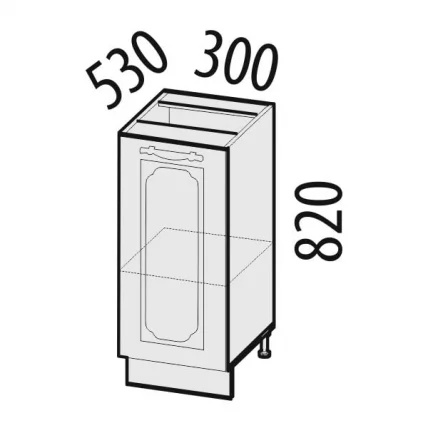 Стол лев/прав Милана 23.55 Сосна Астрид/Ваниль_1