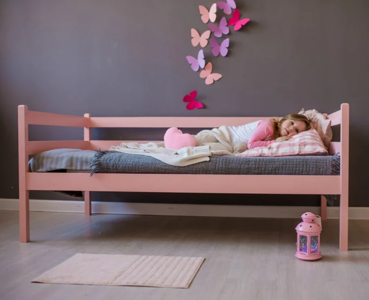 Кровать детская RooRoom VK-1р Розовая_3