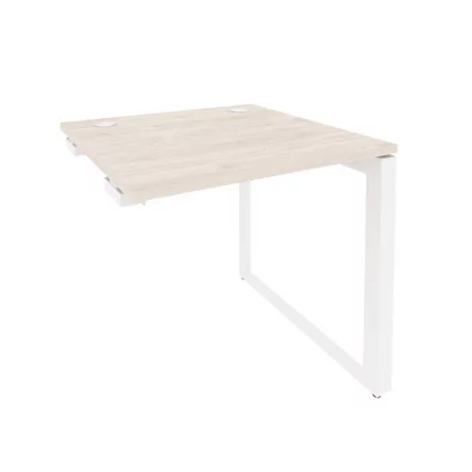 Стол-приставка на О-образном м/к к опорным элементам ONIX O.MO-SPR-0.8 Денвер Светлый/Белый_0