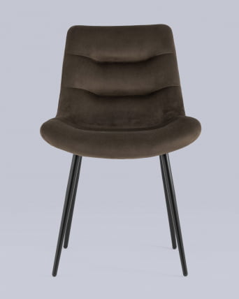 Стул Остин велюр Темно-коричневый_3
