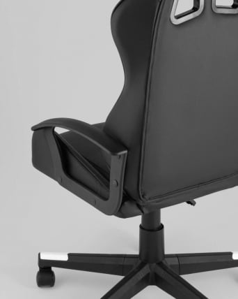 Кресло спортивное TopChairs Warden черно-белый_7