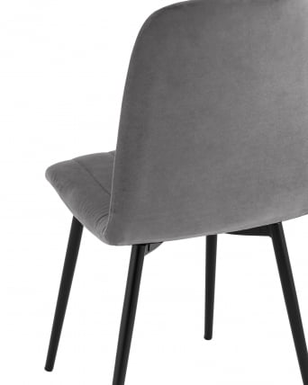 Стул Easy велюр темно-серый 4 шт. комплект_5