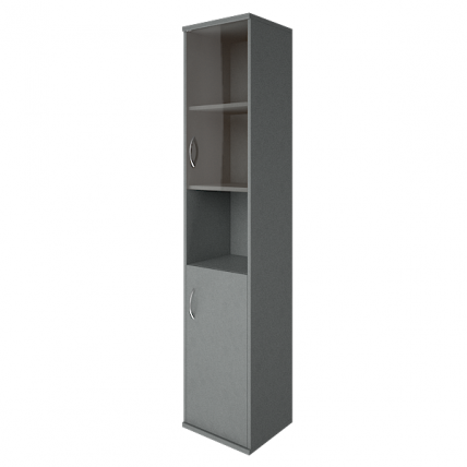 Шкаф высокий узкий правый Riva А.СУ-1.4 Пр Серый_0