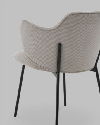 Стул Джиннет велюр светло-серый_5