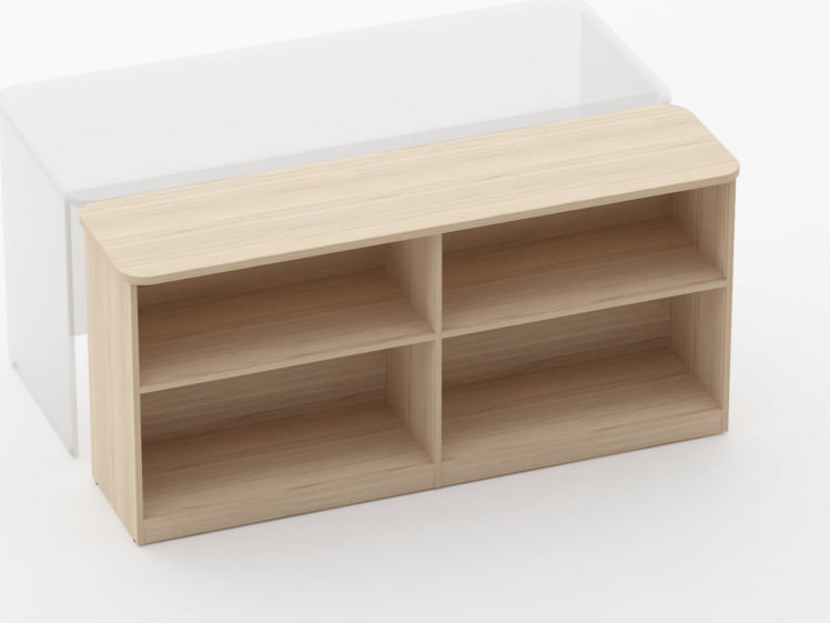 Тумба приставная к столу Glassy 3.18.104 Бук светлый_1