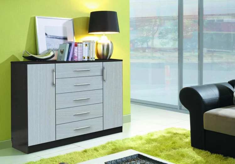 Комод №5 дуб венге + дуб белфорд_0