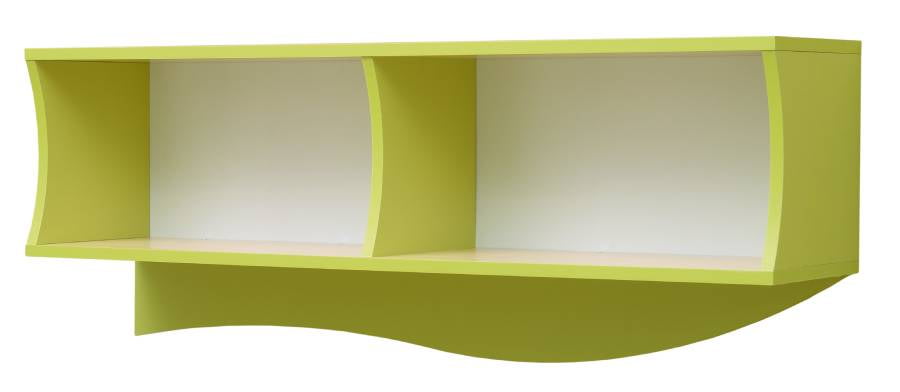 Полка навесная Юниор-11.1 Дуб молочный/Лайм_0