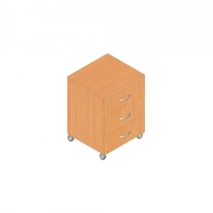 Тумба подкатная Р.Т-3 бук Бавария светлый_0