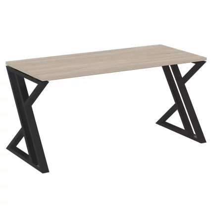 Стол рабочий LOFT VR.L-SRZ-4.7 Металл черный Дуб Аттик_0