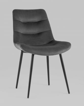 Стул Остин велюр Темно-серый_1