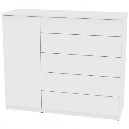 Комод Калисто(K38)1147х1352х468PUSHtoOPEN(Белый)_0