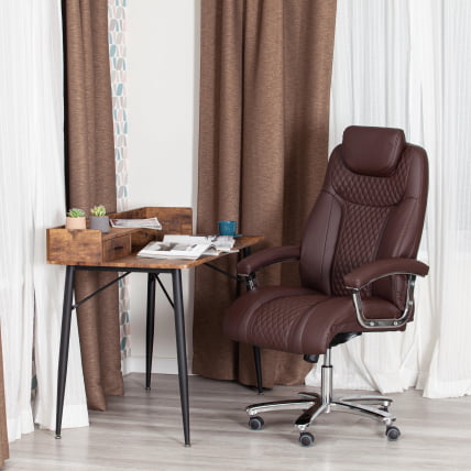 Кресло офисное Труст (макс) кож/зам, коричневый/коричневый стеганный/коричневый, 36-36/36-36/6/36-36/06 / Trust (max)_16