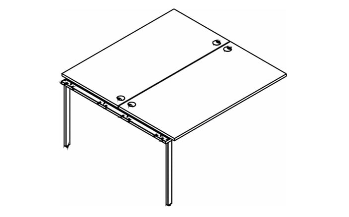Приставка к рабочей станции XTEN GLOSS XIGWST 1214 Белая_0