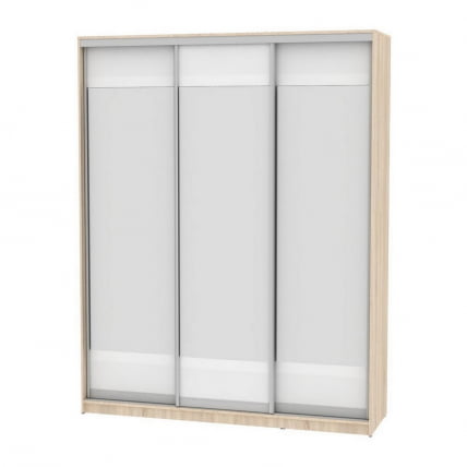 Шкаф-купе Б-220х180х60-1(ДСС-Белый-Д10Д10Д10) / B-220х180х60-1(ДСС-Белый-D10D10D10)_0