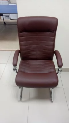 Кресло для посетителей Everprof Orion CF Экокожа Коричневый_5