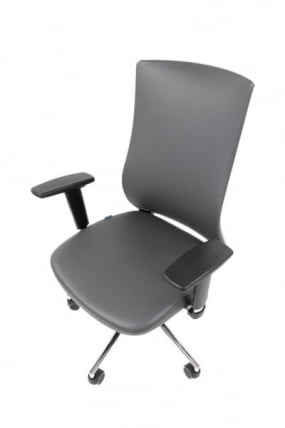 Офисное кресло CХАИРМАН 500 ЛЮКС (ЛУКС) ЭКО Б/П экокожа Серый / CHAIRMAN (LUX)_11