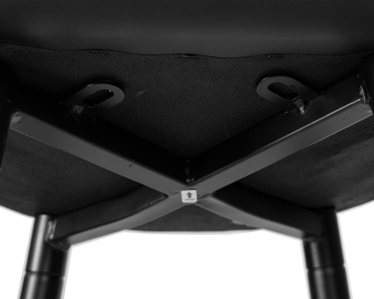 Стул барный DOBRIN NICOLE (черные матовые ножки, черная экокожа (P-01))_7