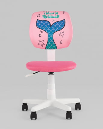 Кресло компьютерное детское ЛОЛО Mermaid Tail пластик белый_2