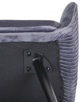 Стул обеденный DOBRIN MARY Серый велюр 1922-19_8