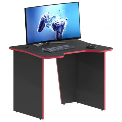 Игровой компьютерный стол SKILLL SKL 100CB антрацит/красный_2
