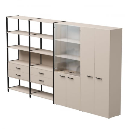 Набор стеллажных систем Everprof EVO №16 Кашемир Черный_0