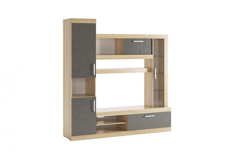 Стенка для гостиной Макси К1 дуб сонома/скала_1