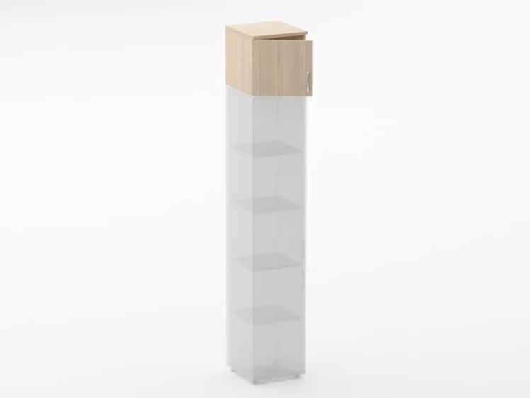 Антресоль узкая Glassy 6.04.13Л Орех_1