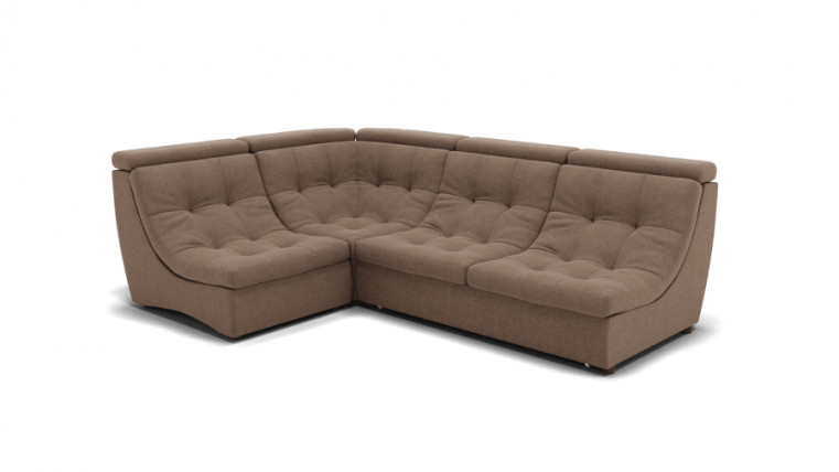 Диван Монако-3 (ЗР) Цвет фасада: Светло коричневый; Тип: Универсальный; Материал фасада: Металл/Велюр_0