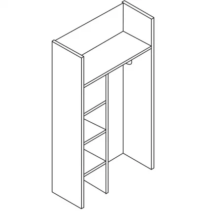 Каркас гардероба В701 Венге Магия_1