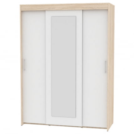 Шкаф-купе T-3-198х145х45-M(ДСС-Белый-3)_0