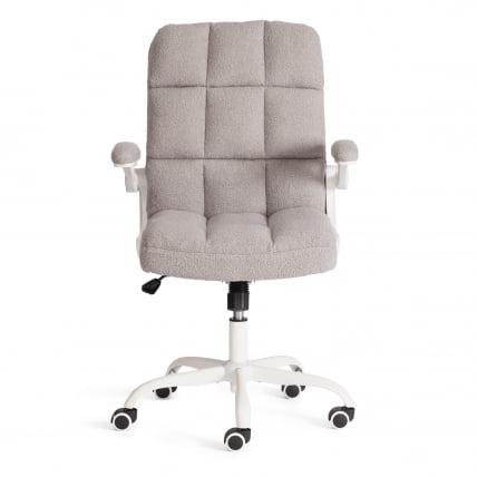 Кресло офисное Lugano Wh ткань teddy, светло-серый_4