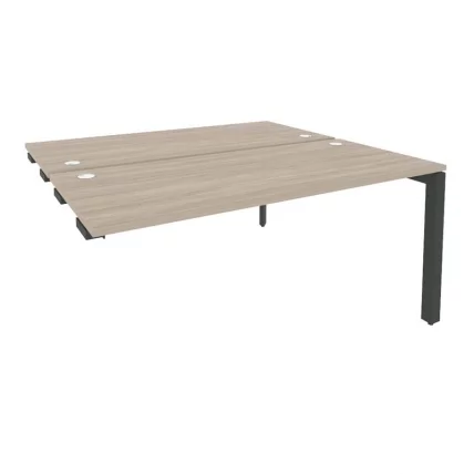 Стол-приставка двойной на П-образном м/к к опорным элем. ONIX O.MP-D.SPR-4.7 Дуб Аттик/Антрацит_0