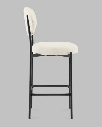 Стул полубарный Бриф DD ПБ букле молочный_3