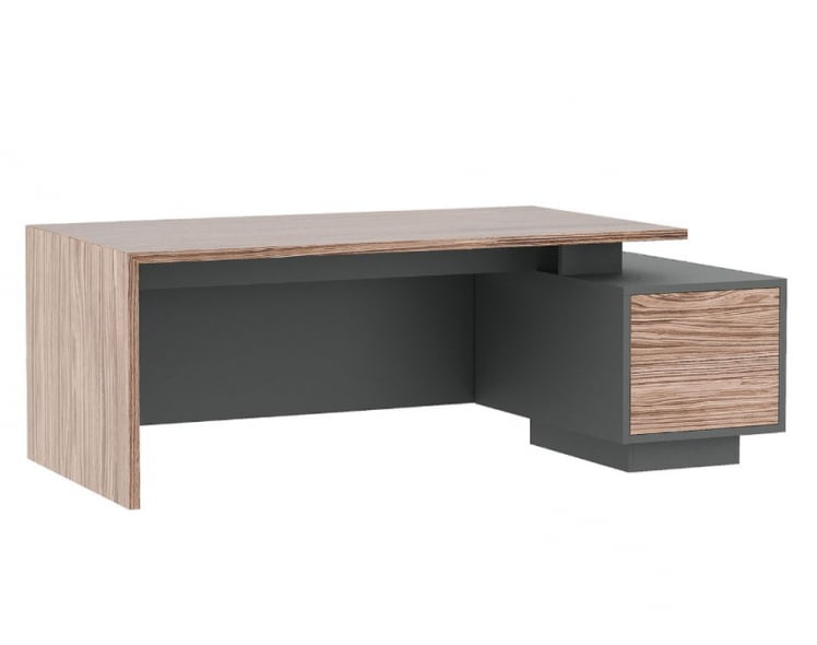 Стол письменный на опорной тумбе DALI DLI37210032 Орех Антрацит_0