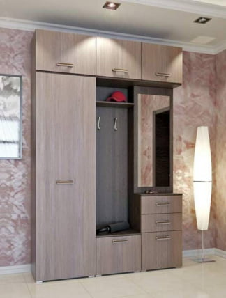 Шкаф для одежды Браво-1 (Венге/ясень шимо темный)_2